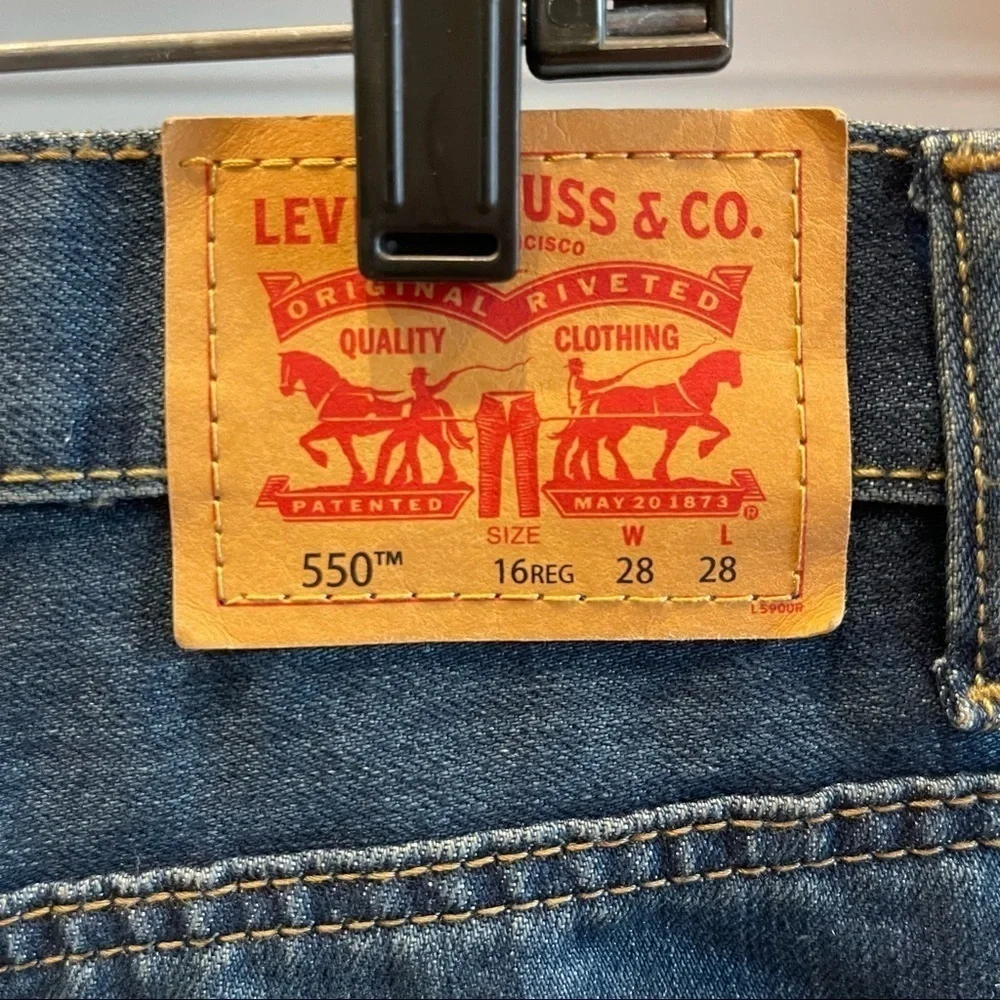 N: Levi’s Kids 550 Relaxed Blue Jean Sz 16 28x28